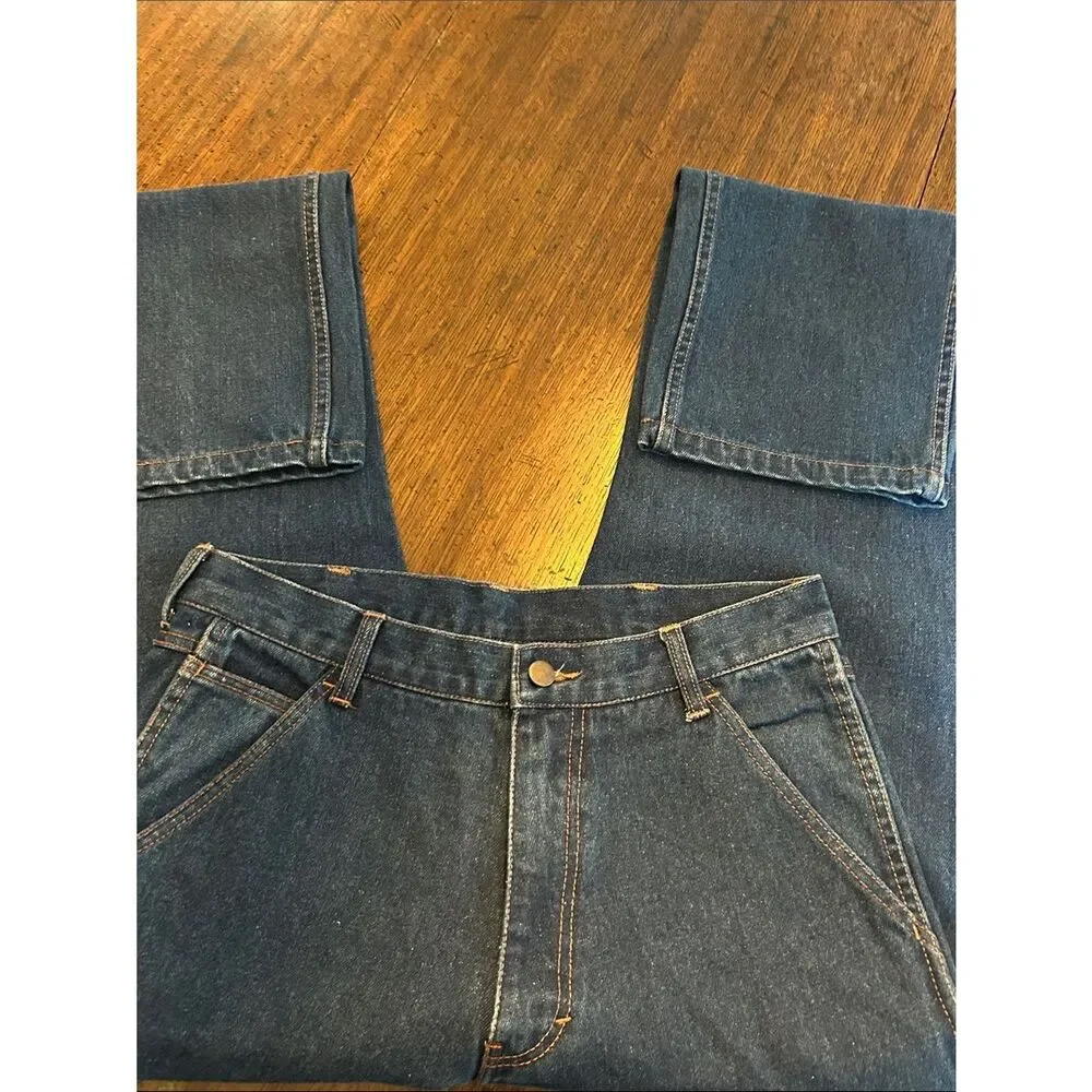 Men's Straight Leg Blue PIP Men’s AR/FR Jeans - 100% Cotton 32/32 NWOT